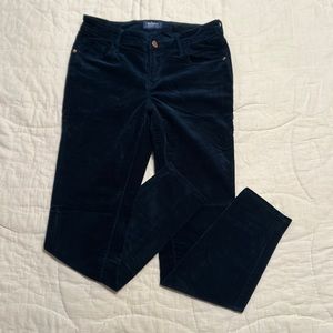 Dark blue velvet skinny jeans, Old Navy